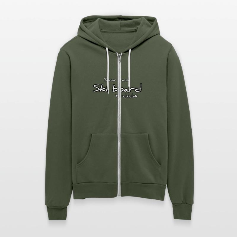 Snow house Ski board Yardside font logo white