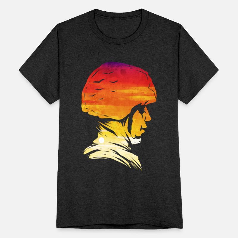 Soldier Head Helm Sundown 4th Of July Veterans Day
