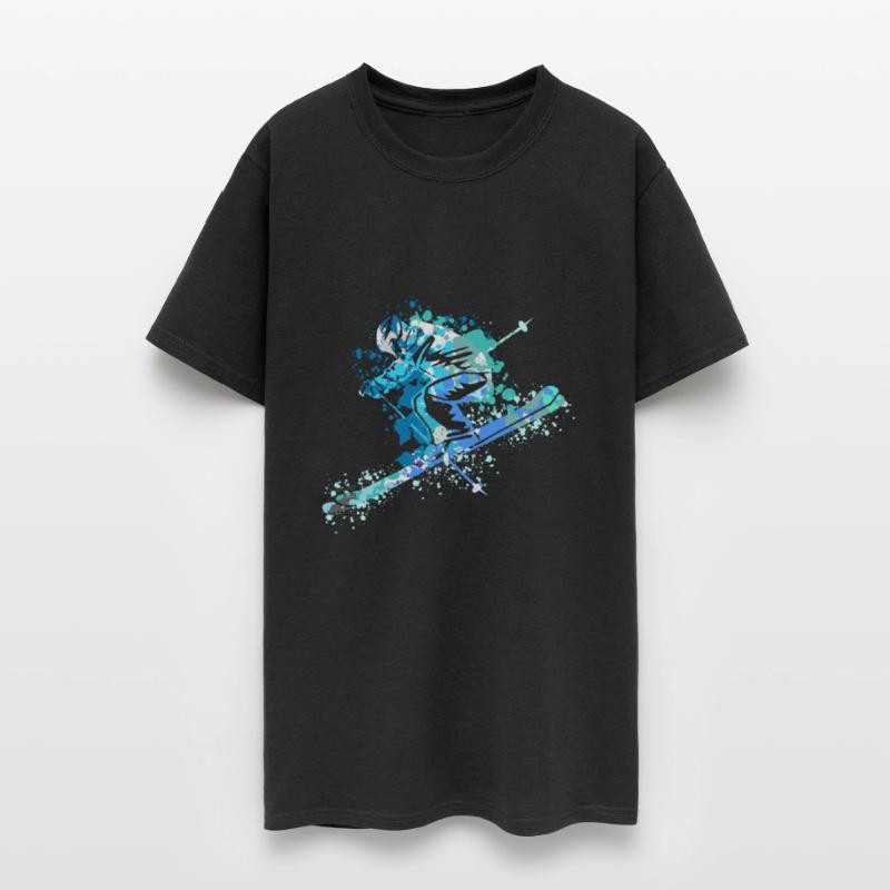 Splash Art Winter Sports Skiing Ski Skis