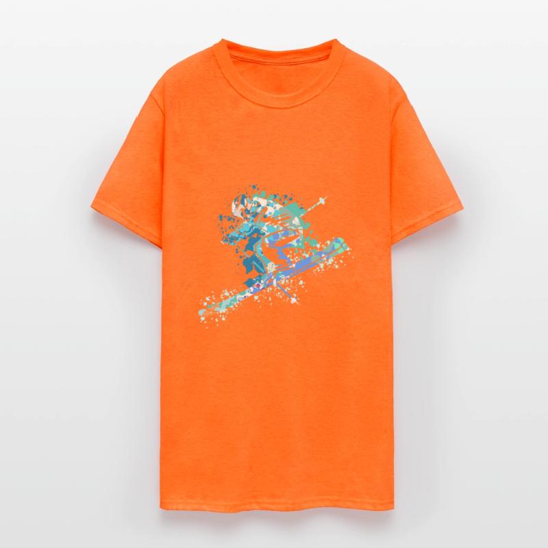 Splash Art Winter Sports Skiing Ski Skis