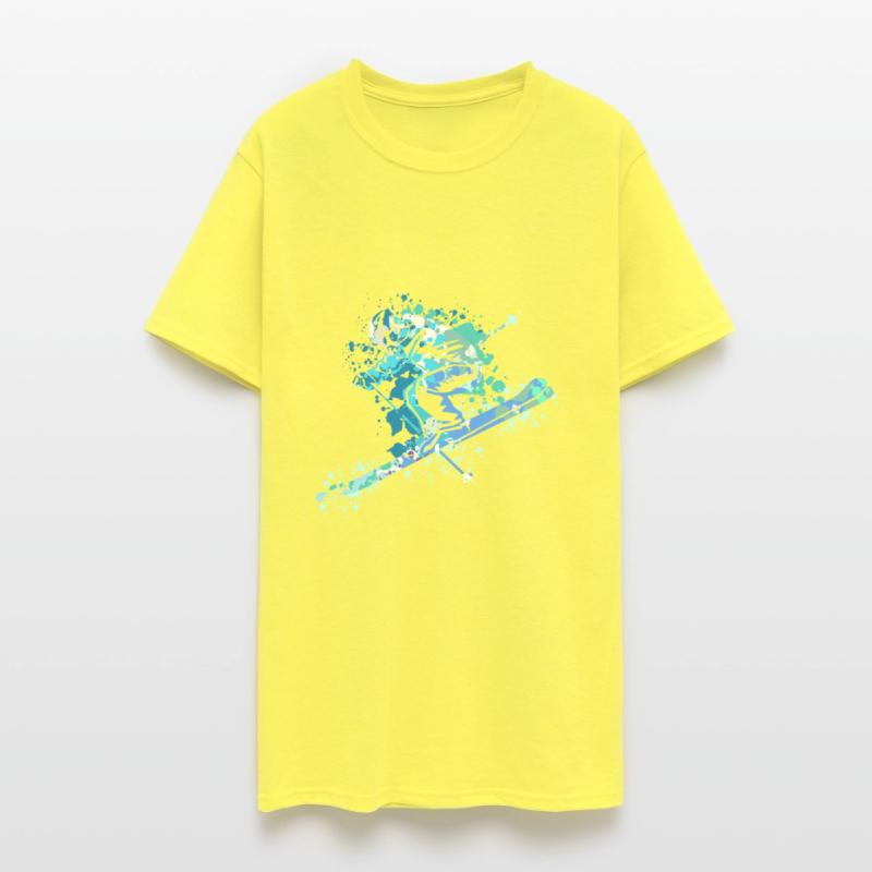 Splash Art Winter Sports Skiing Ski Skis