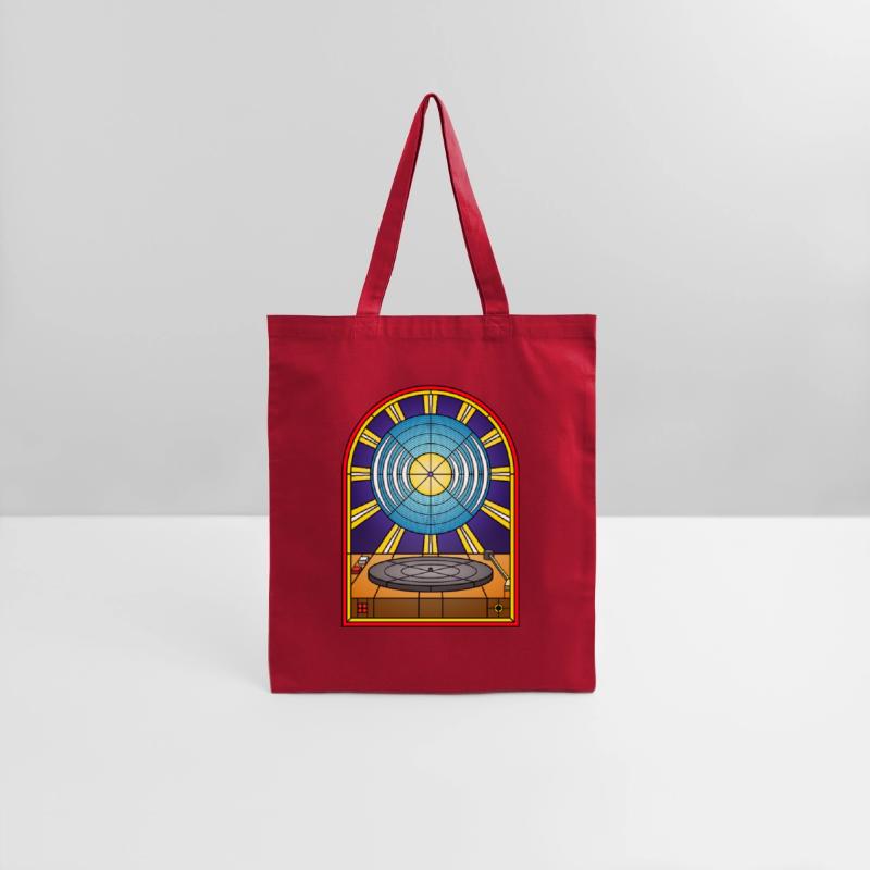 Stained Glass Window Vinyl Album and Turntable