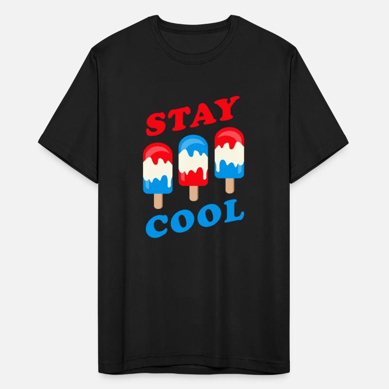 Stay Cool Usa Melting Popsicle Patriotic Ice Pop