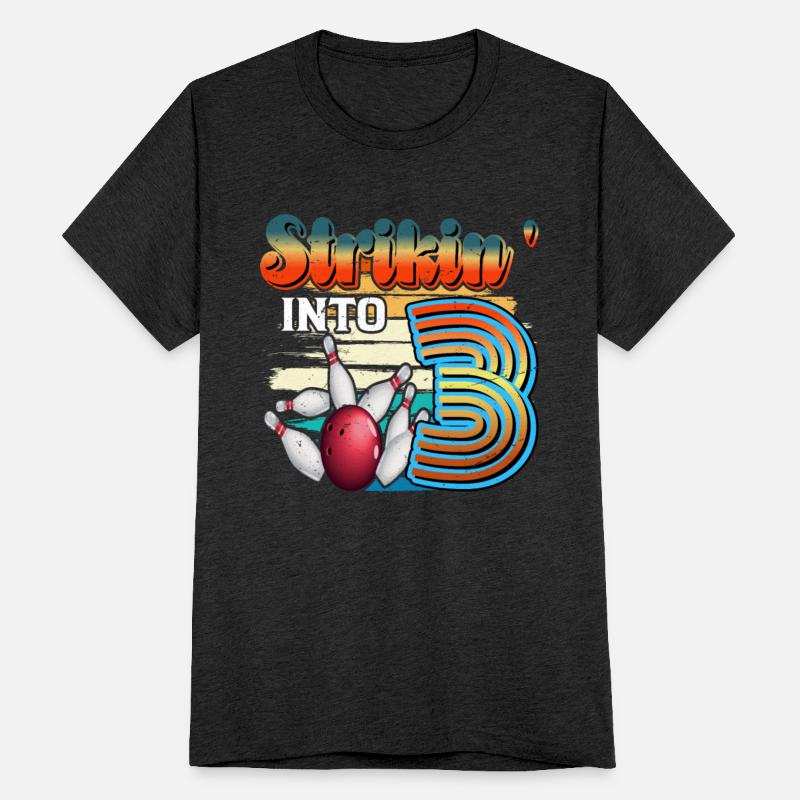 Strikin' Into 3 Bowling Bowler 3rd Birthday