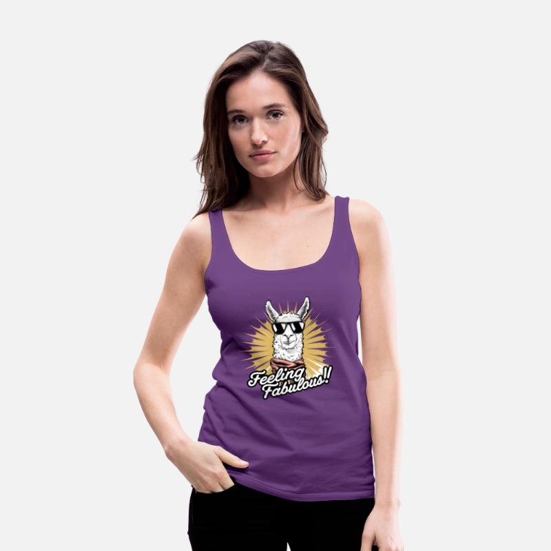 Stylish Llama Art Feeling Fabulous! Digital Design