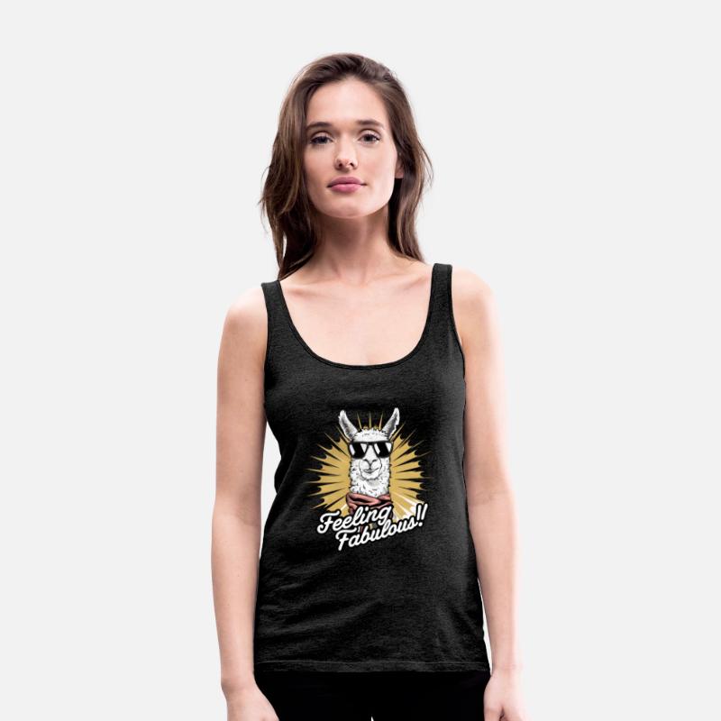 Stylish Llama Art Feeling Fabulous! Digital Design