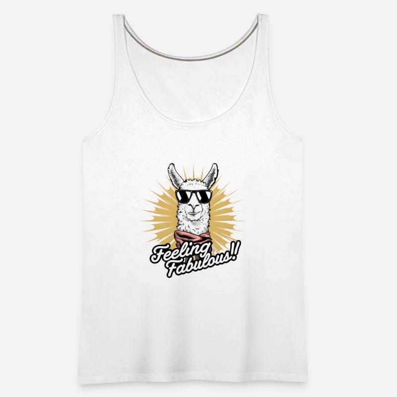 Stylish Llama Art Feeling Fabulous! Digital Design