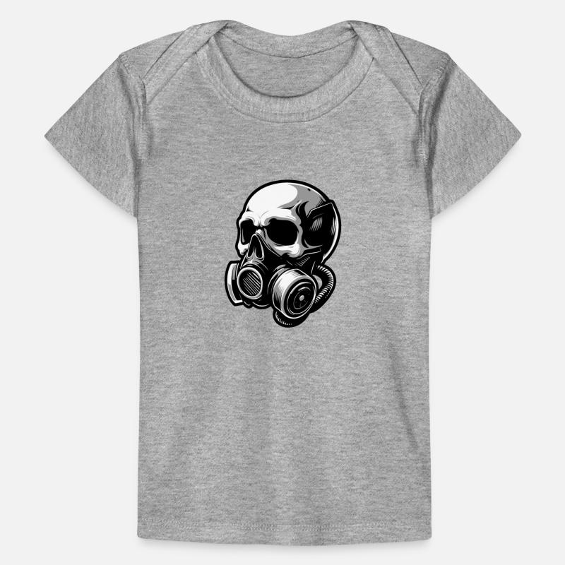 Stylish skull with a gas mask 1