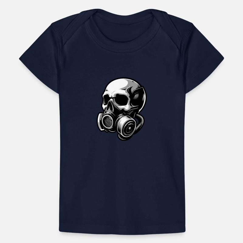 Stylish skull with a gas mask 1