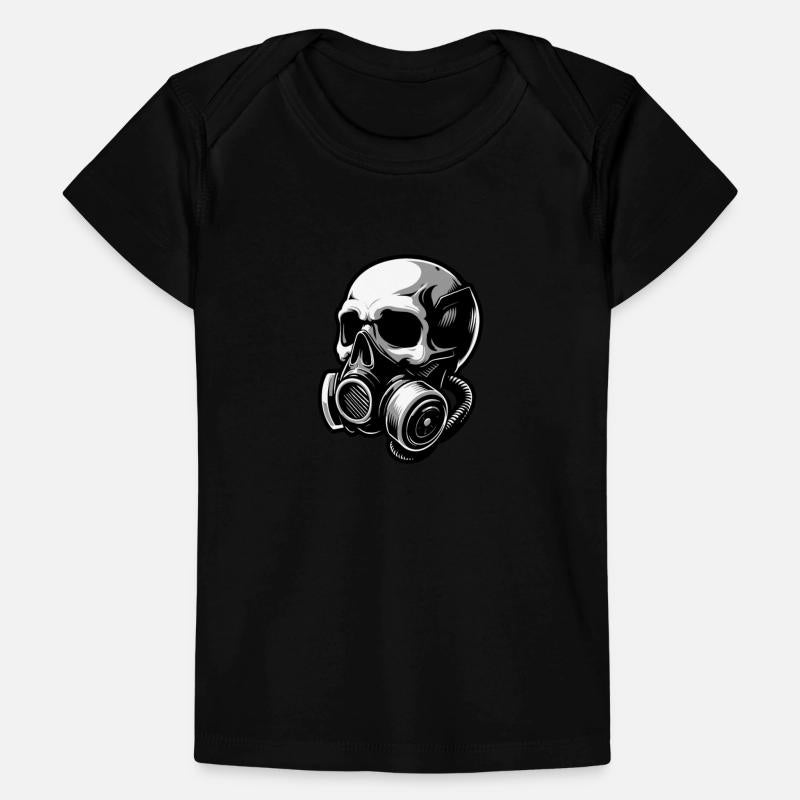 Stylish skull with a gas mask 1