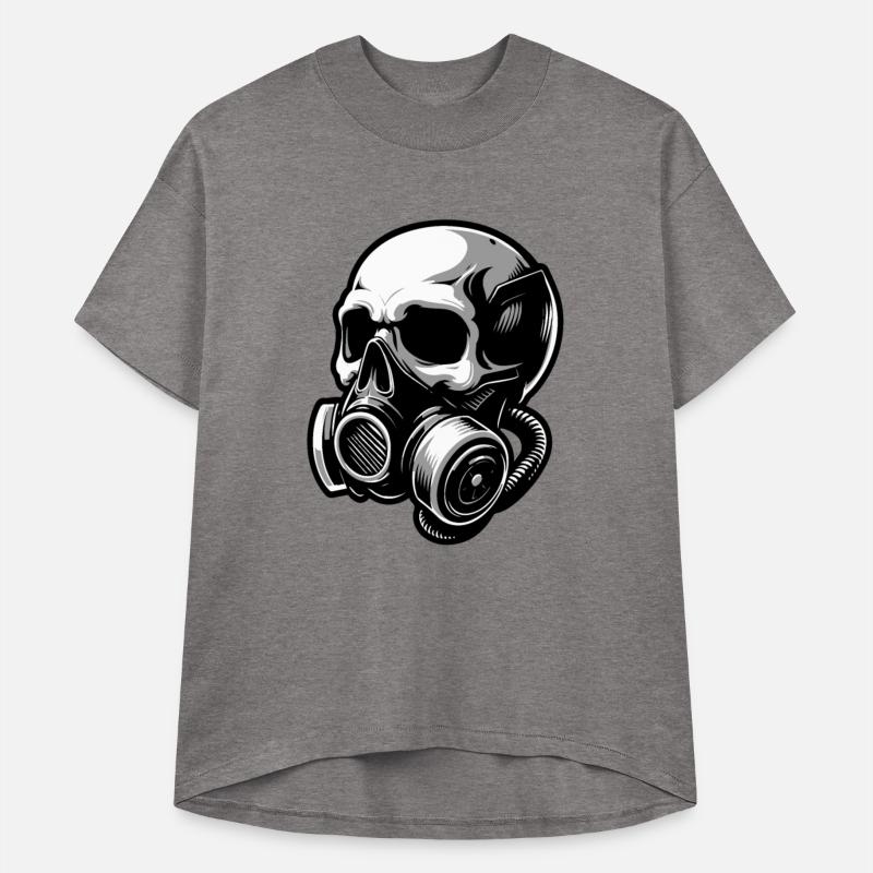 Stylish skull with a gas mask 1