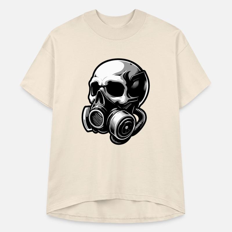 Stylish skull with a gas mask 1
