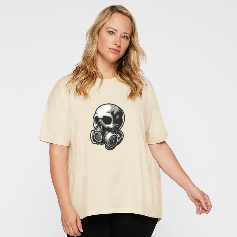 Stylish skull with a gas mask 1