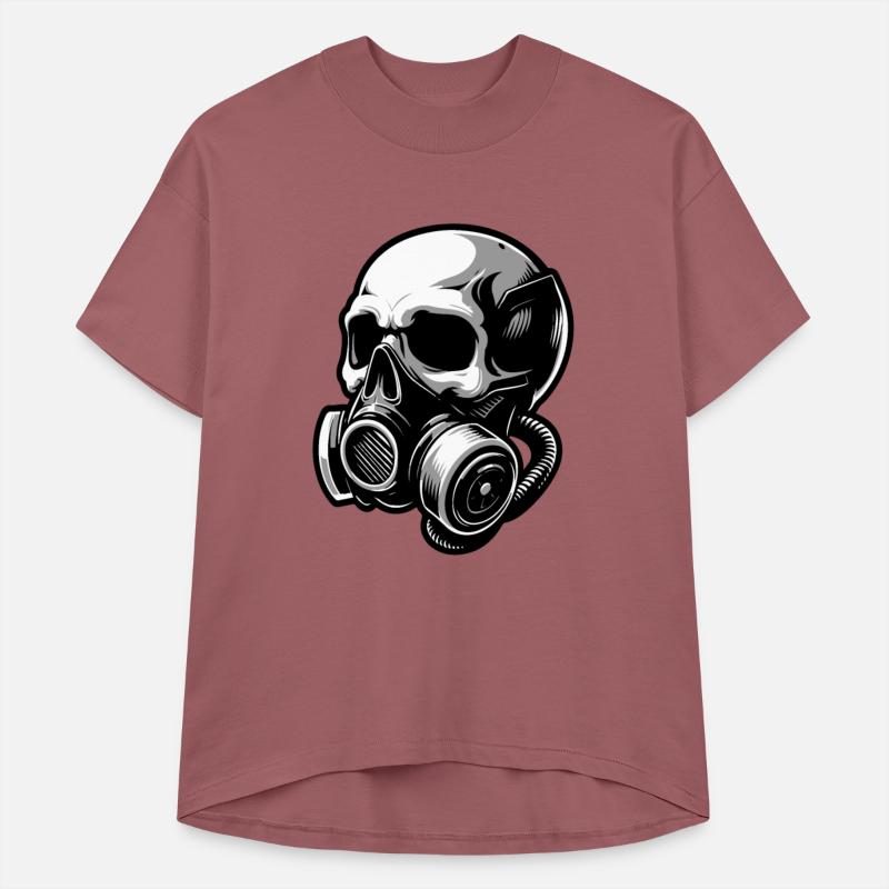 Stylish skull with a gas mask 1