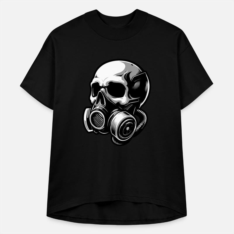 Stylish skull with a gas mask 1