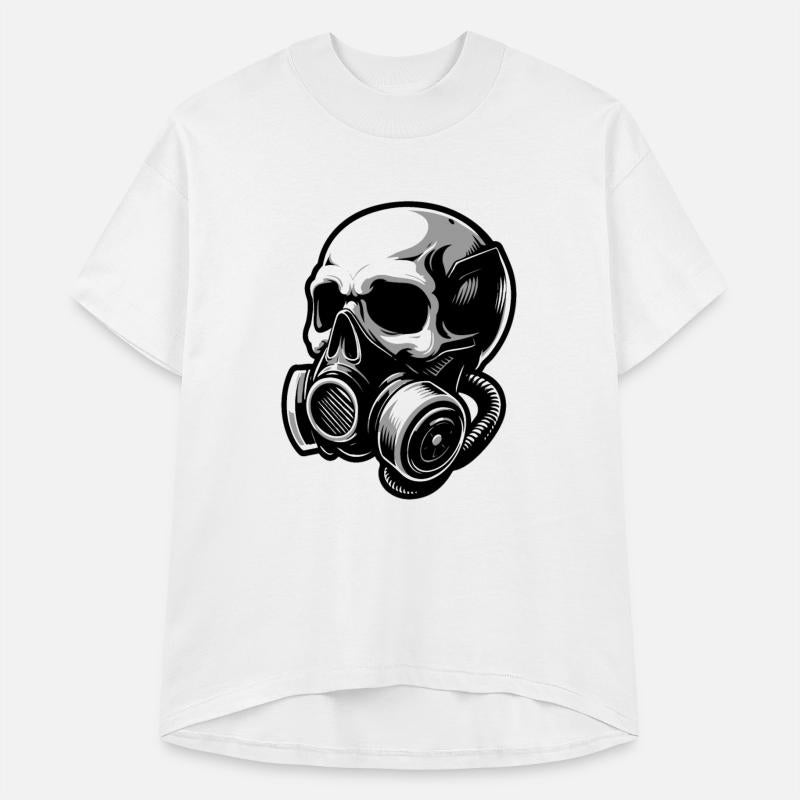 Stylish skull with a gas mask 1