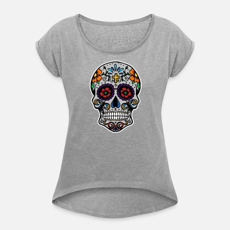 Sugar Skull Mexican Culture Day of the dead Grey
