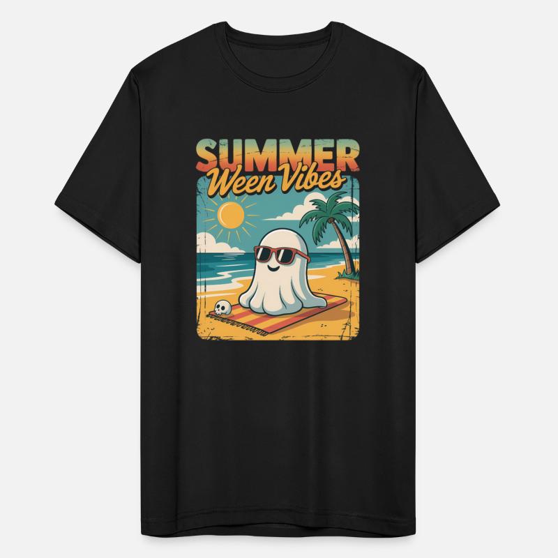 Summerween Vibes Ghost Funny Summer Halloween
