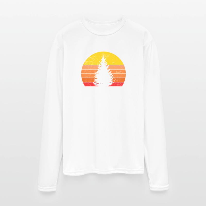 Sunset Silhouette of a Pine Tree