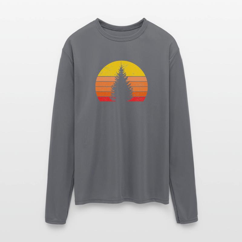 Sunset Silhouette of a Pine Tree