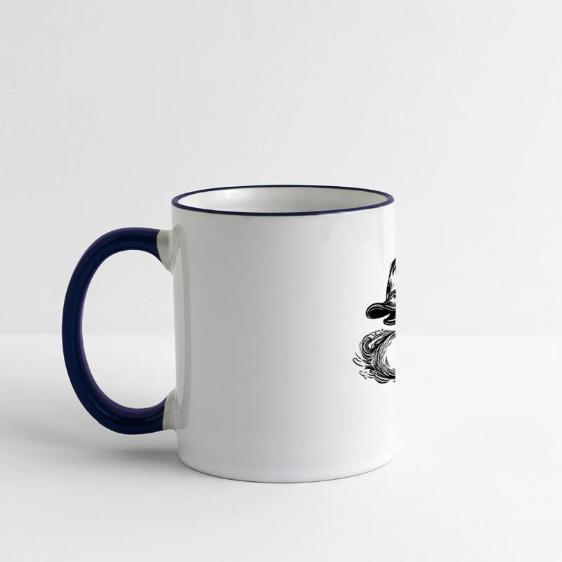 Swimming Duck With A Large Beak