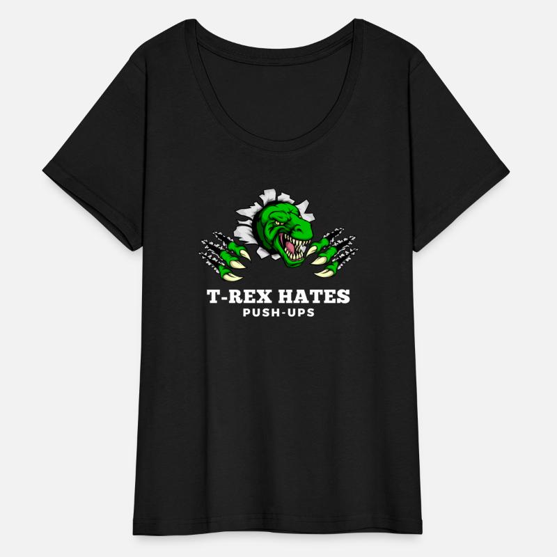 T-rex Hates Push-ups Funny Gym Wear
