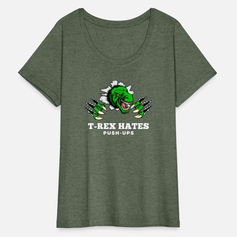 T-rex Hates Push-ups Funny Gym Wear