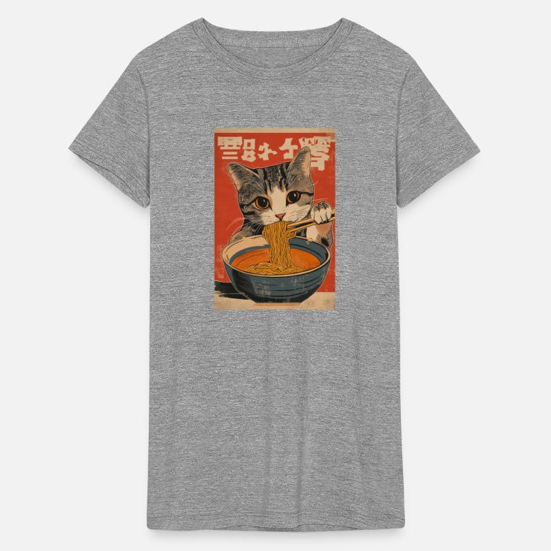 Tabby Cat Loves Ramen