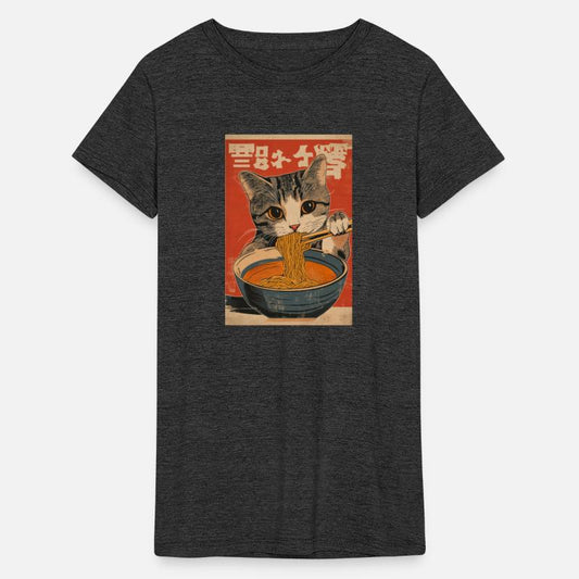 Tabby Cat Loves Ramen