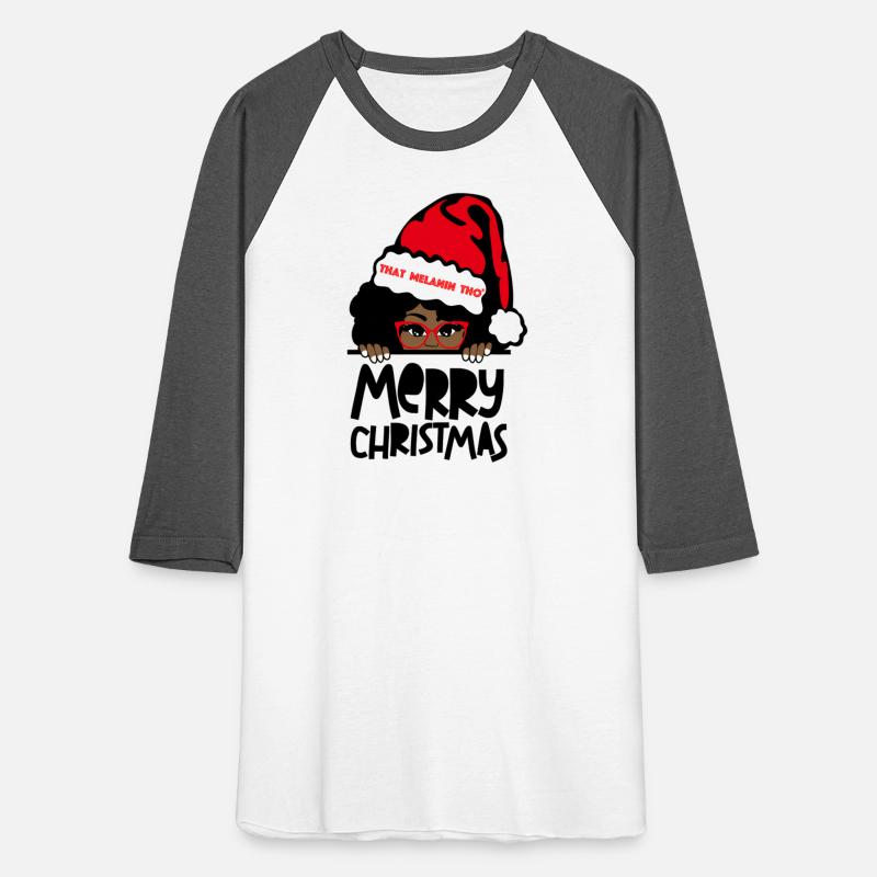 That Melanin Merry Mrs Claus Black Peeking Santa