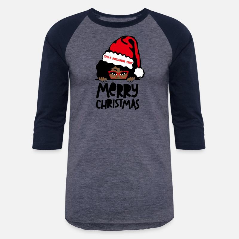 That Melanin Merry Mrs Claus Black Peeking Santa