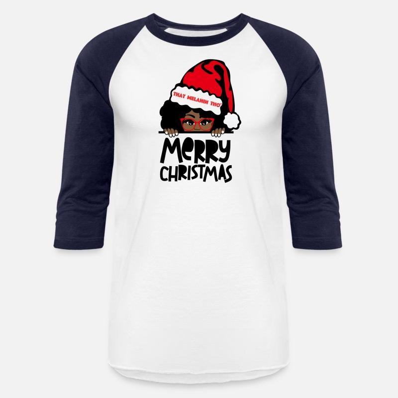 That Melanin Merry Mrs Claus Black Peeking Santa