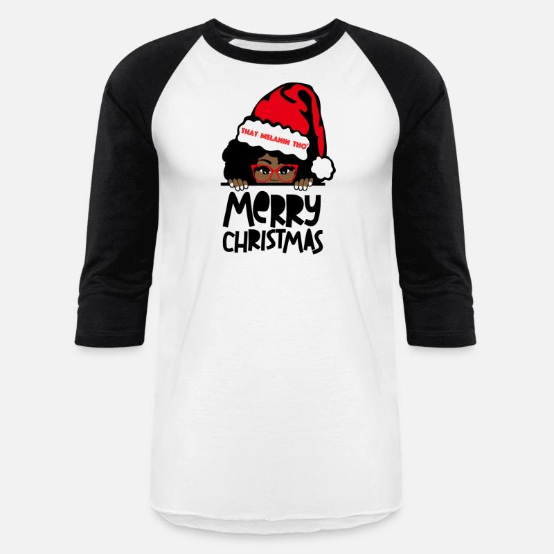 That Melanin Merry Mrs Claus Black Peeking Santa