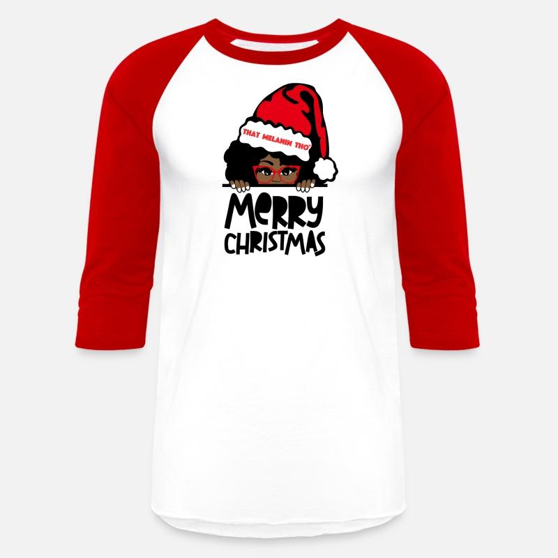 That Melanin Merry Mrs Claus Black Peeking Santa