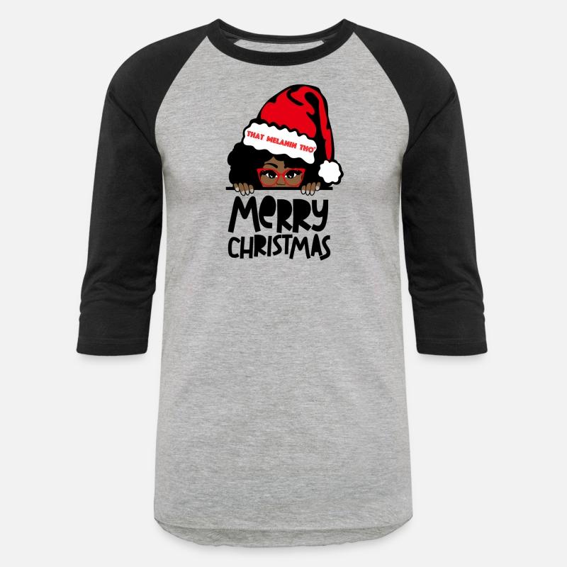 That Melanin Merry Mrs Claus Black Peeking Santa