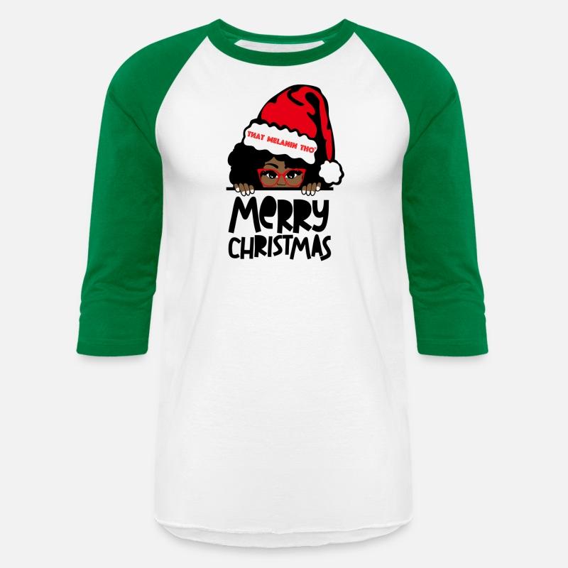 That Melanin Merry Mrs Claus Black Peeking Santa