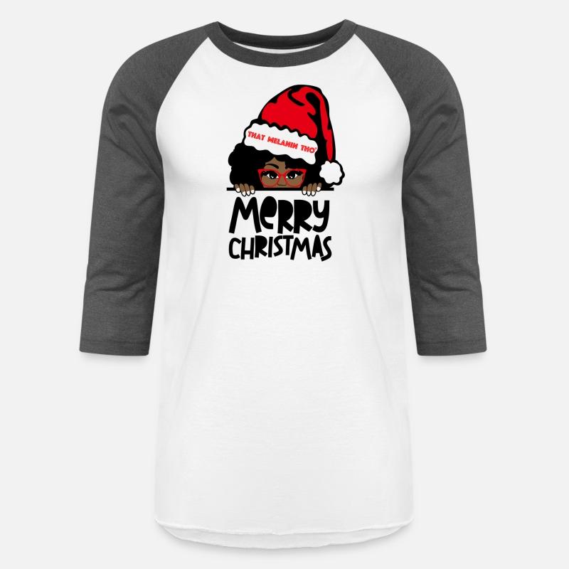 That Melanin Merry Mrs Claus Black Peeking Santa