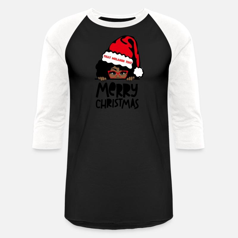 That Melanin Merry Mrs Claus Black Peeking Santa