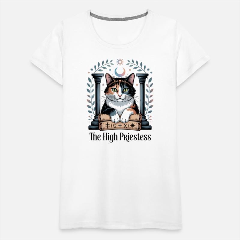 The High Priestess Tarot Cat Art