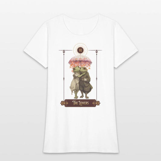 "The Lovers" Frog Tarot Card