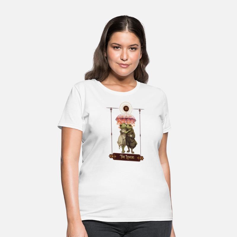 "The Lovers" Frog Tarot Card