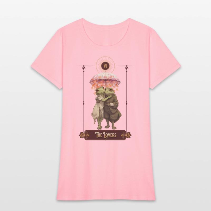 "The Lovers" Frog Tarot Card