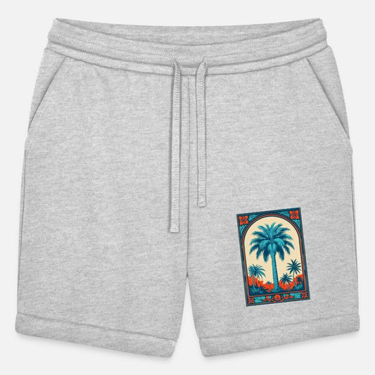 Traditional Silkscreen Illustration Of Palm Trees