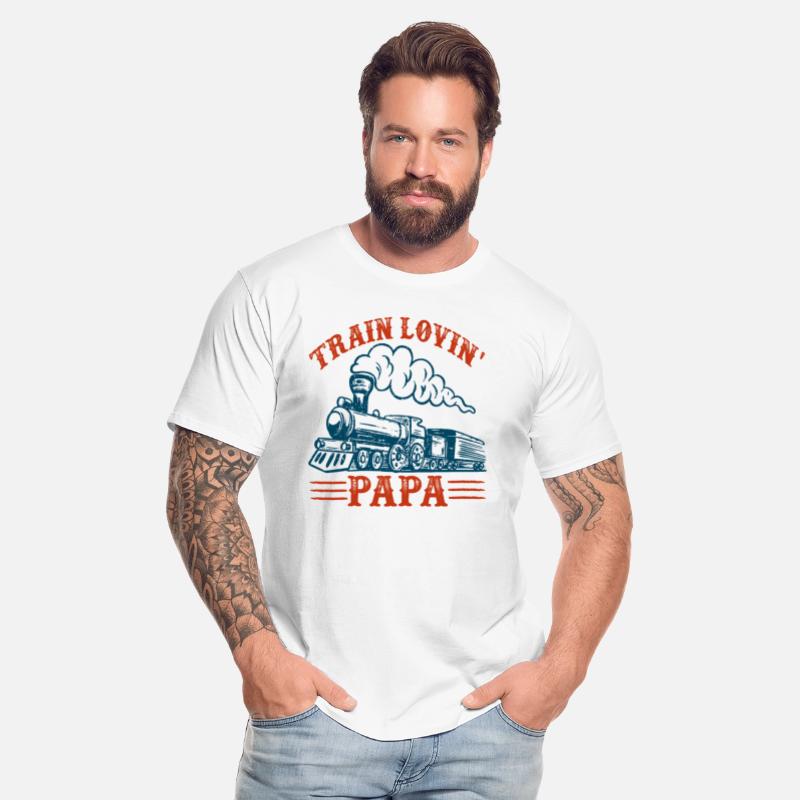 Train Lovin Papa Father s Day Shirts Men Birthday