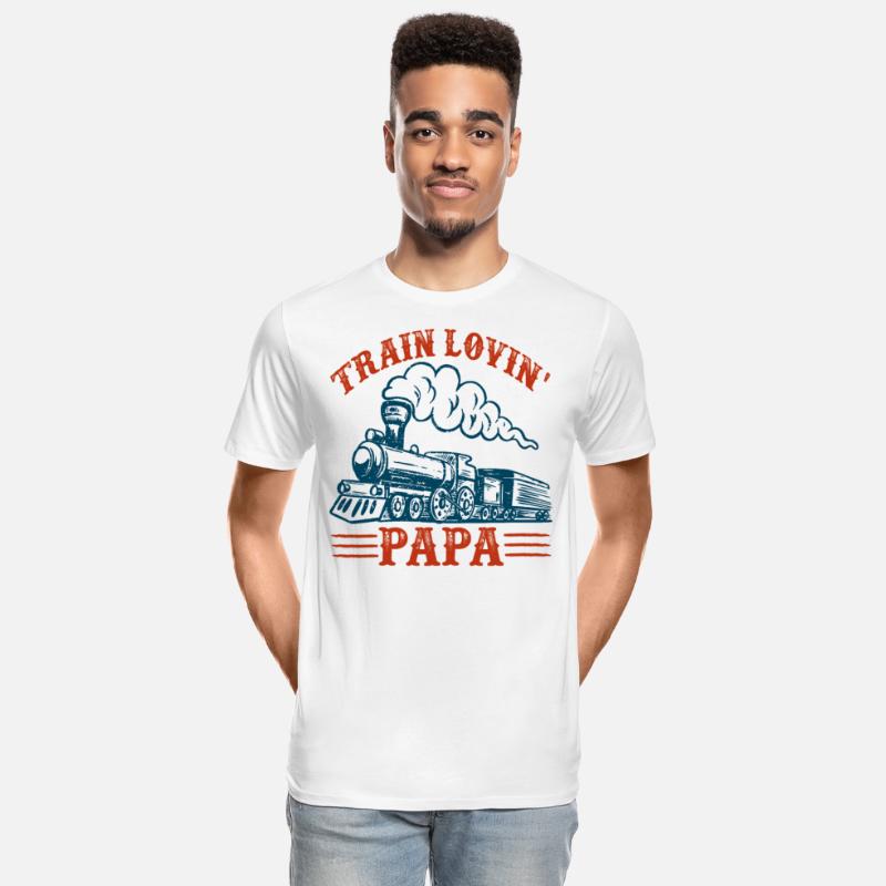 Train Lovin Papa Father s Day Shirts Men Birthday
