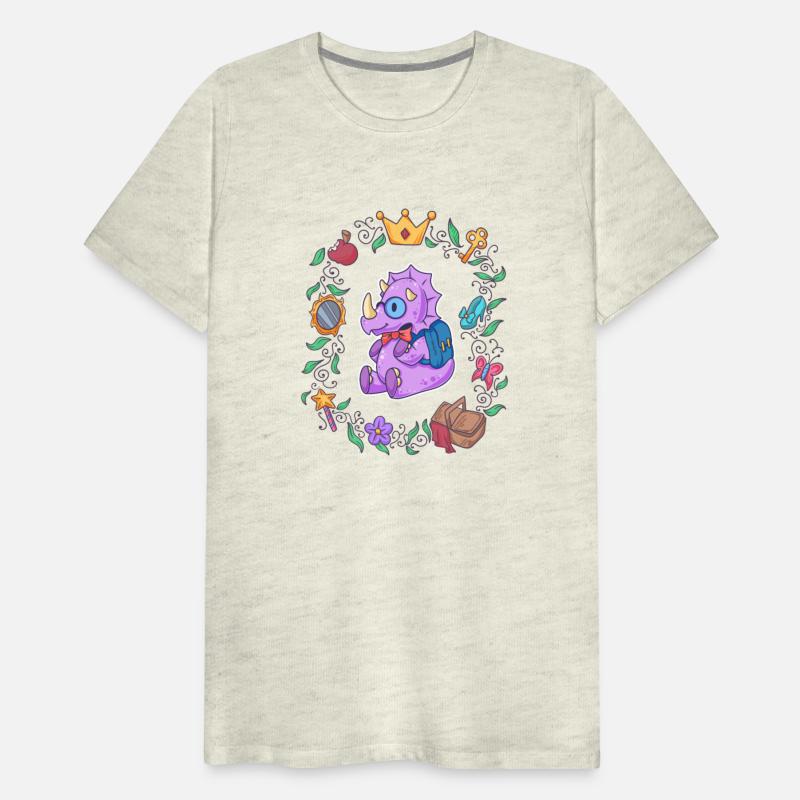 Triceratops girl school fairy tale