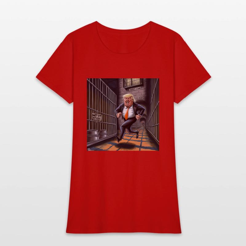 Trump running from Prison T-Shirts Design