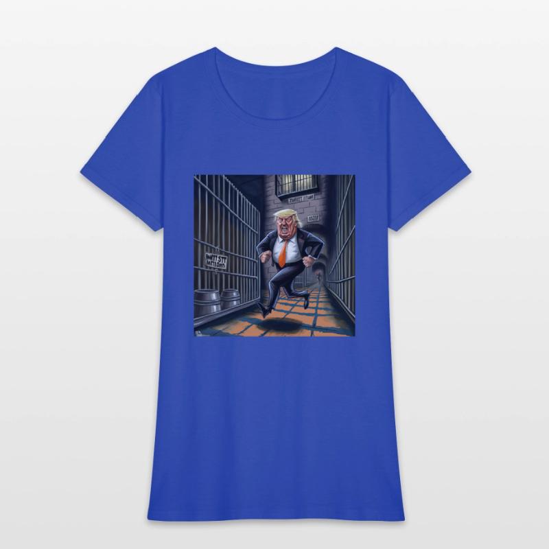 Trump running from Prison T-Shirts Design
