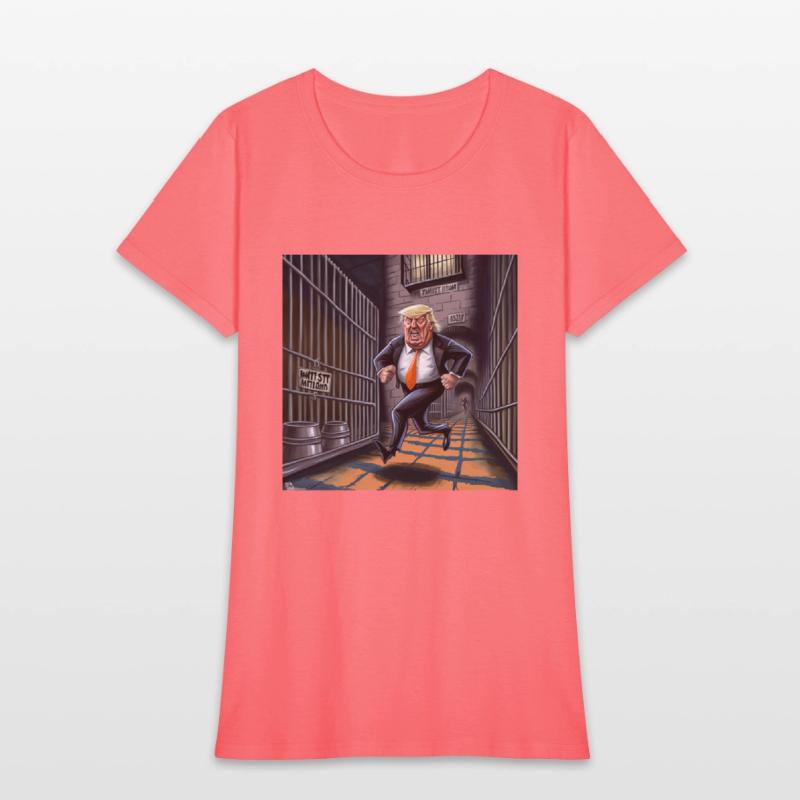 Trump running from Prison T-Shirts Design