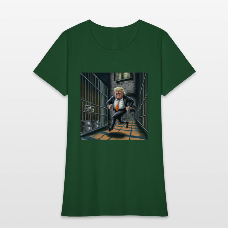 Trump running from Prison T-Shirts Design